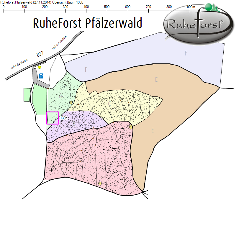 Übersichtskarte zu Baum 130b