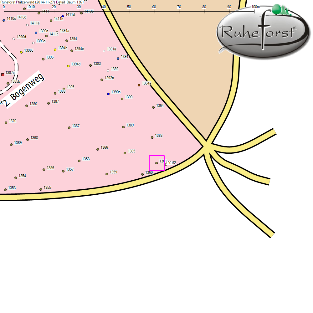 Detailkarte zu Baum 1361
