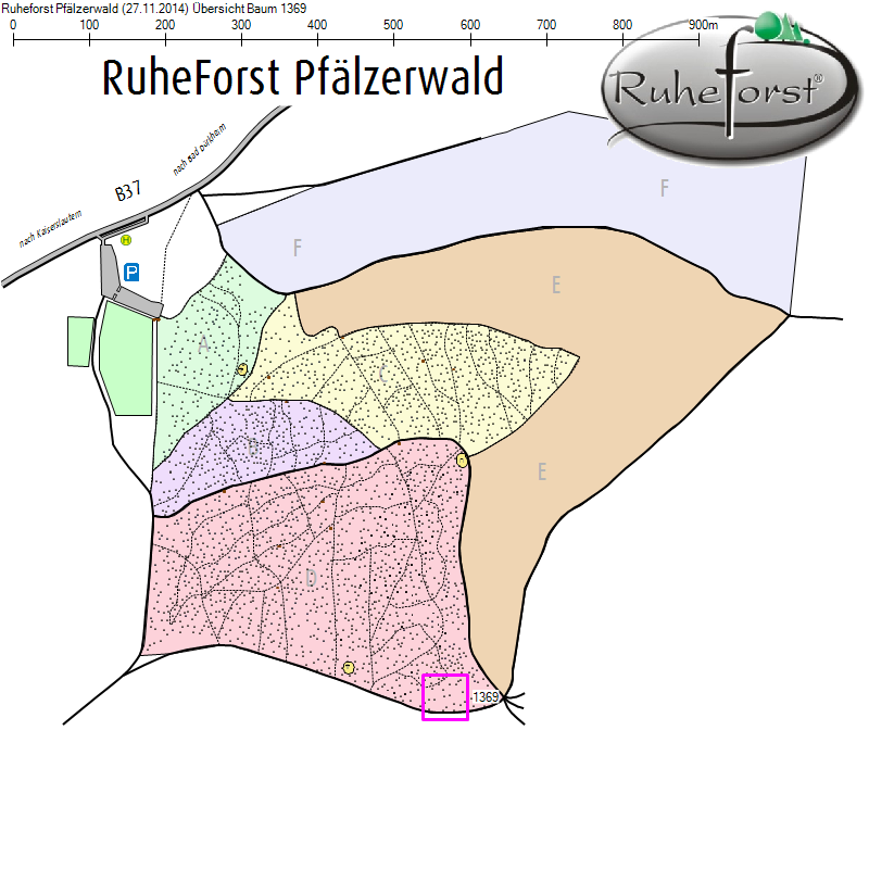 Übersichtskarte zu Baum 1369