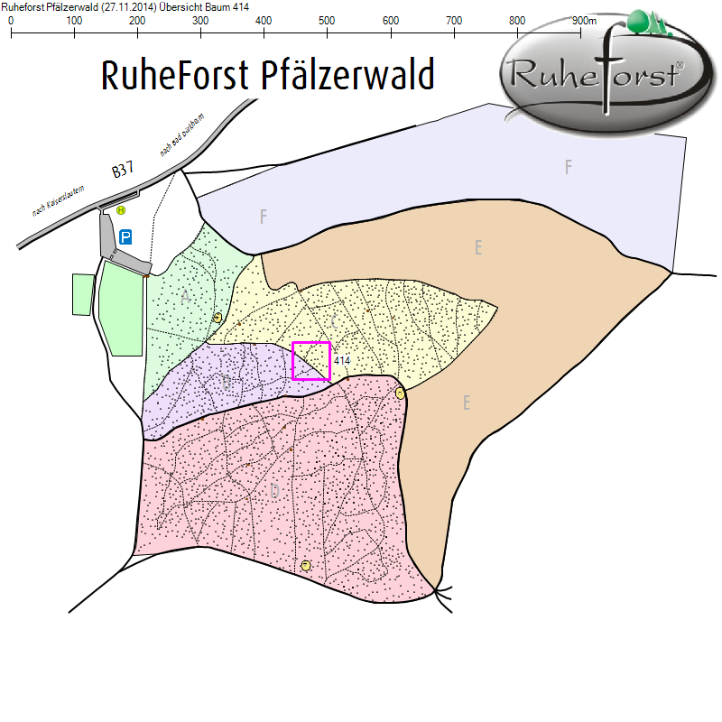 Übersichtskarte zu Baum 414